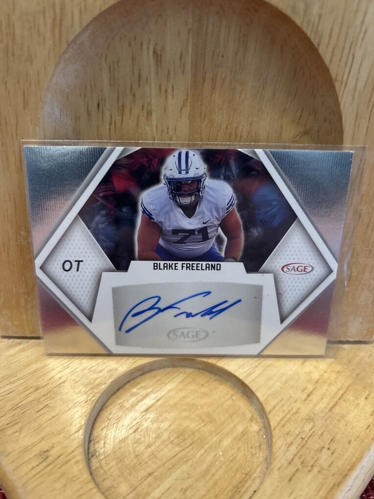 Blake Freeland Autograph BYU Cougars Rookie Signed