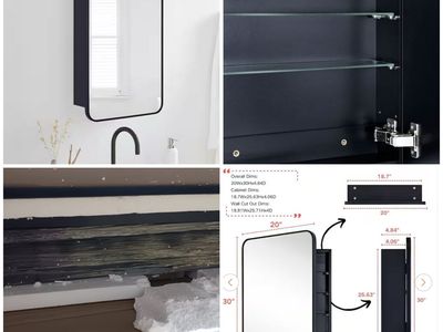 NIB Mirror/Medicine Cabinet Recessed or Surface Mount