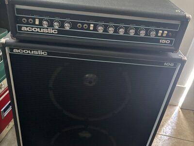 Vintage acoustic 150 & 106 amp combo