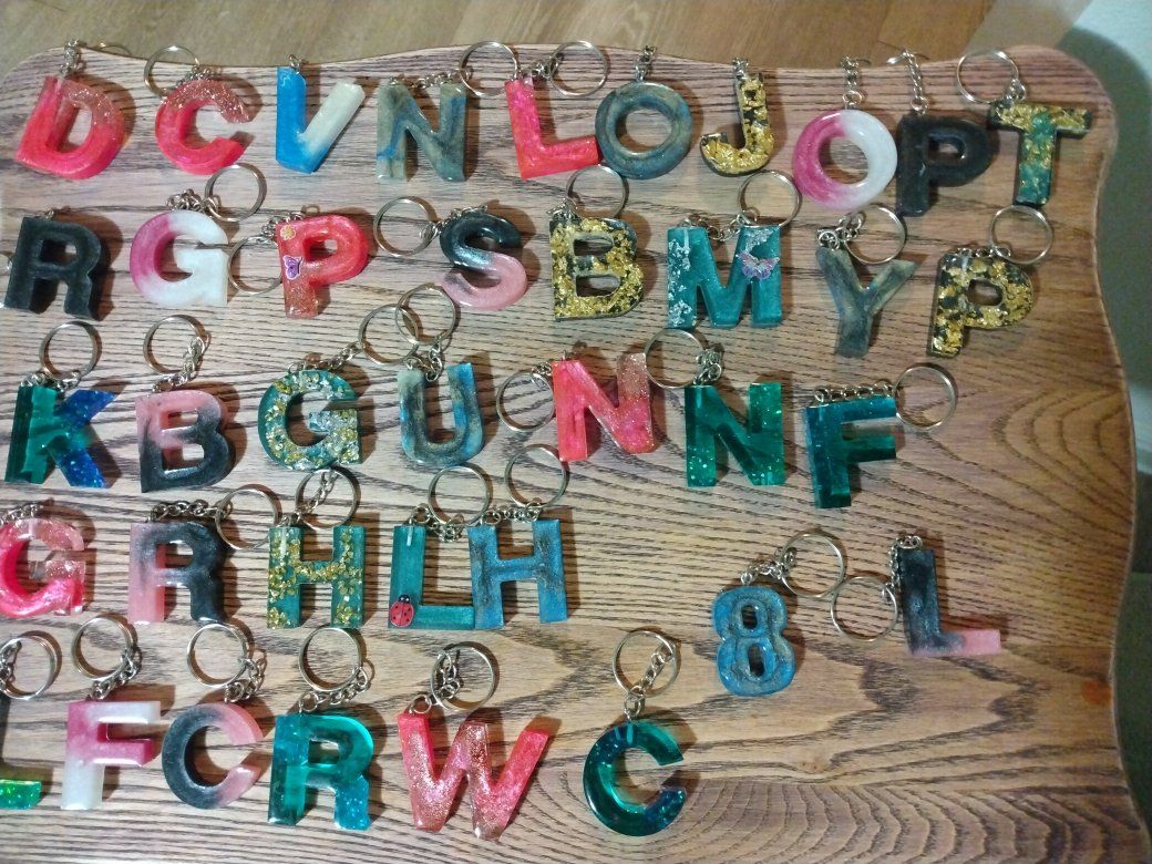 alphabet key chains