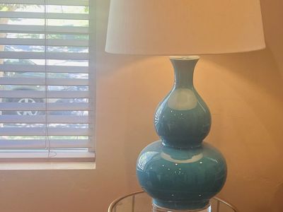 Z Gallerie Turquoise Ceramic Table Lamp