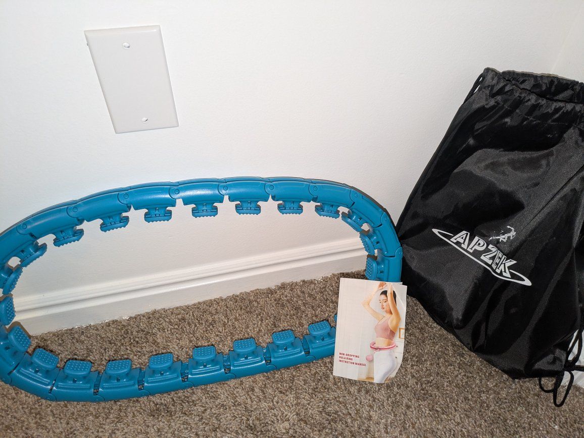 APZEK Smart Weighted Fitness Hoop Detachable Exercise Ring with Bag