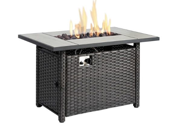 OVIOS 42 Inch Outdoor Patio Fire Pit Table