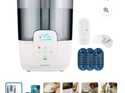 Homedics Warm/Cool Mist Ultrasonic Humidifier W/UV-C Technology with remote