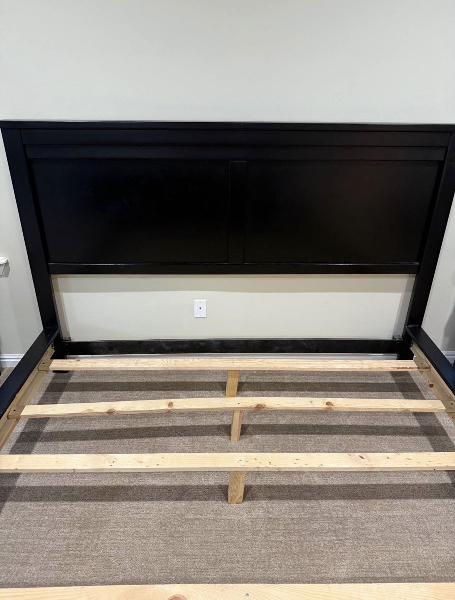 Solid Black Cal King Frame