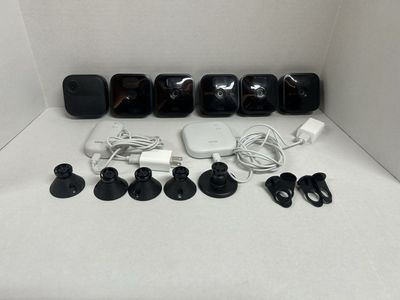Blink Outdoor Camera System: 6x 3rd Gen Cameras, 2x Sync Modules, Mounts, & Chargers