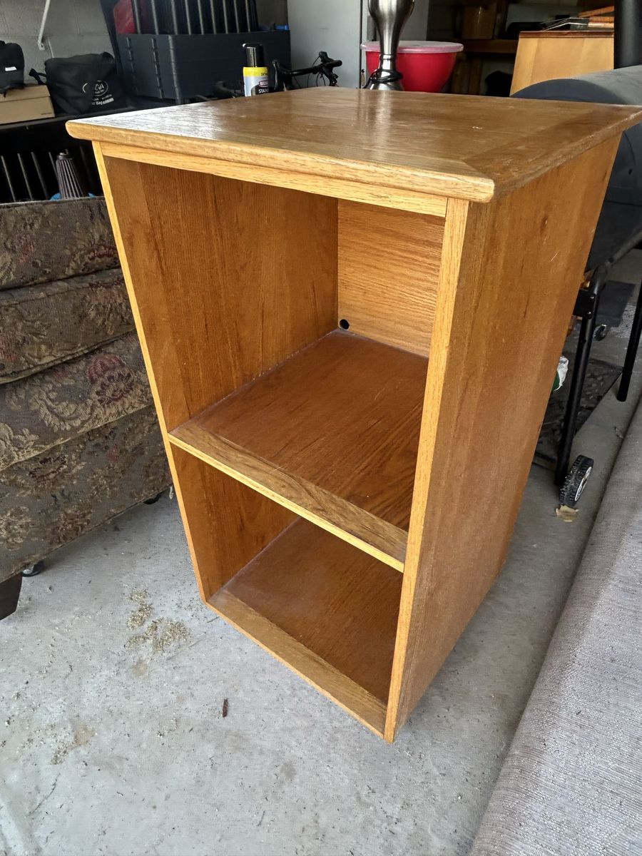 Wooden 2-Shelf Open Stand/Entertainment Center