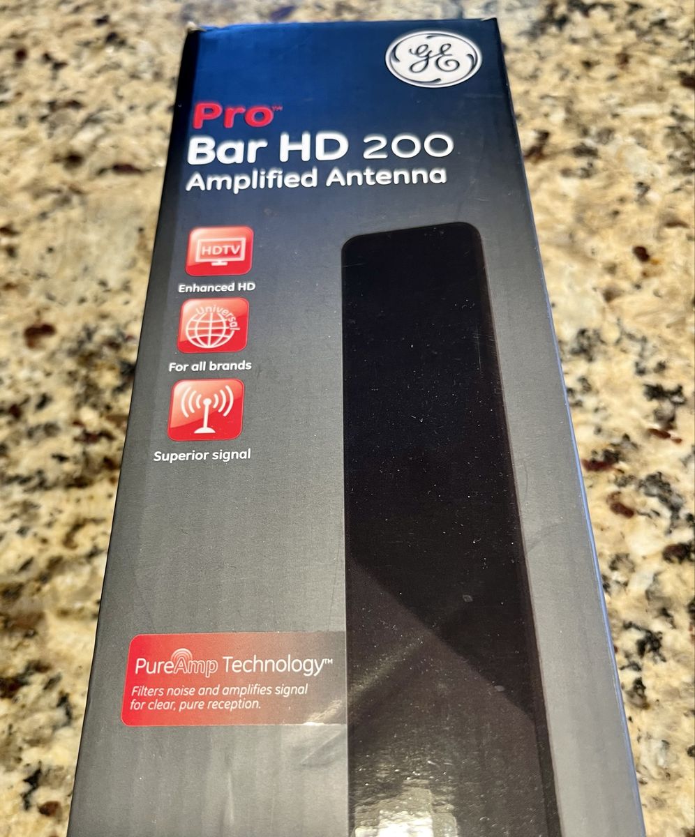 GE Pro Bar HD 200 Amplified Antenna - 50 Mile Range