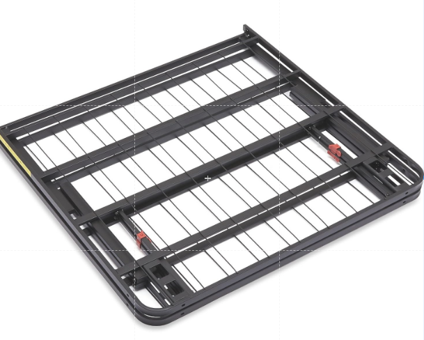 Twin Amazon Basics Foldable Metal Platform Bed Frame, 18 In High, No Box Spring Needed, Twin Size