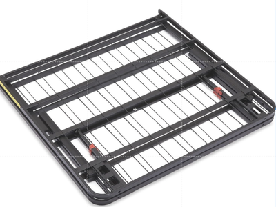 Twin Amazon Basics Foldable Metal Platform Bed Frame, 18 In High, No Box Spring Needed, Twin Size