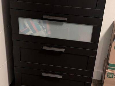 IKEA BRIMNES 4-Drawer Dresser – Black