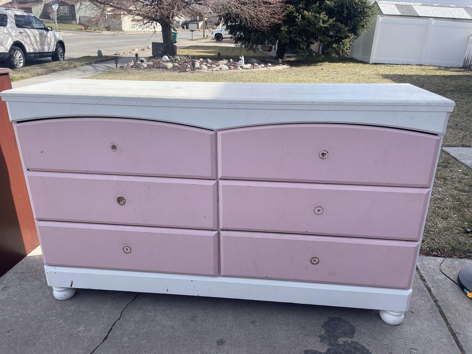 Wooden 6 Drawer Dresser