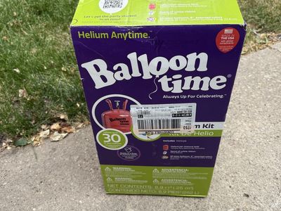 Balloon Time Helium Tank Kit (30 Balloons) - Ready To Use Party Essential