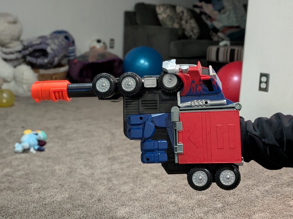 Optimus prime dart blaster, NO darts included.