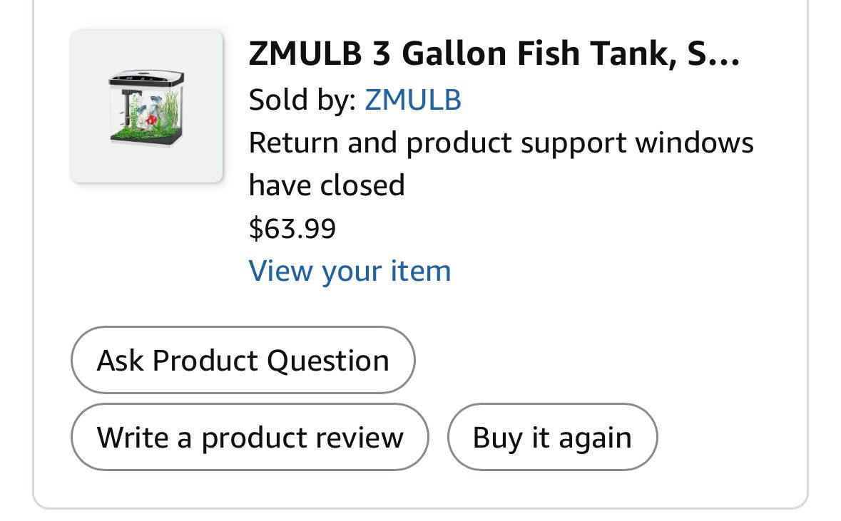 3 gallon smart fish tank with filter