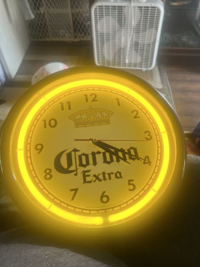 Corona Neon Clock