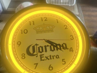 Corona Neon Clock