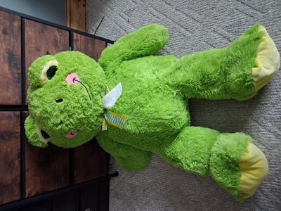 Cute big stuffed animal frog