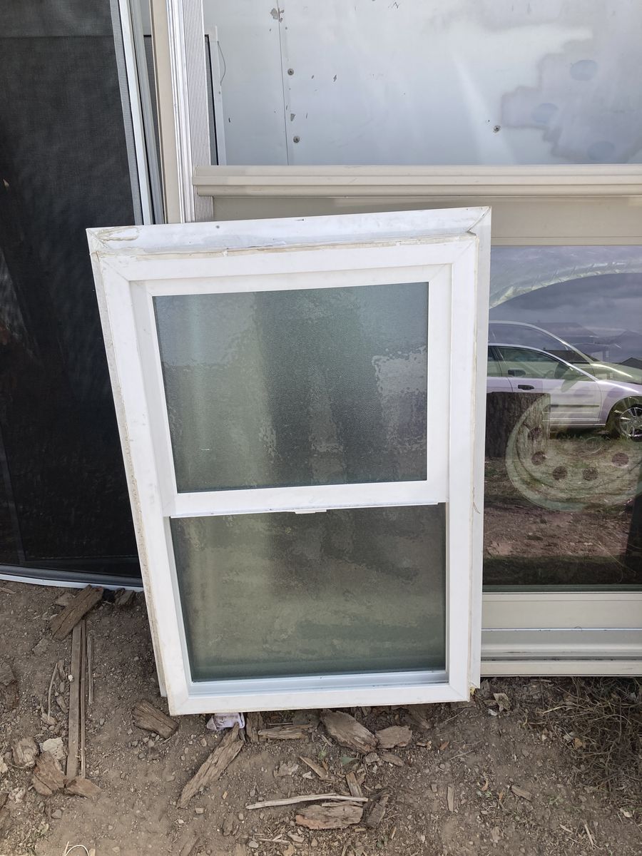White Used Window