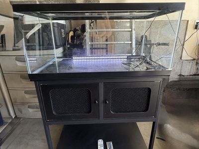 40 Gallon LED Lighted Fish Tank and Lighted Stand