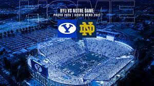 BYU vs. Notre Dame Padded Chair Seats 3 Rows From Field