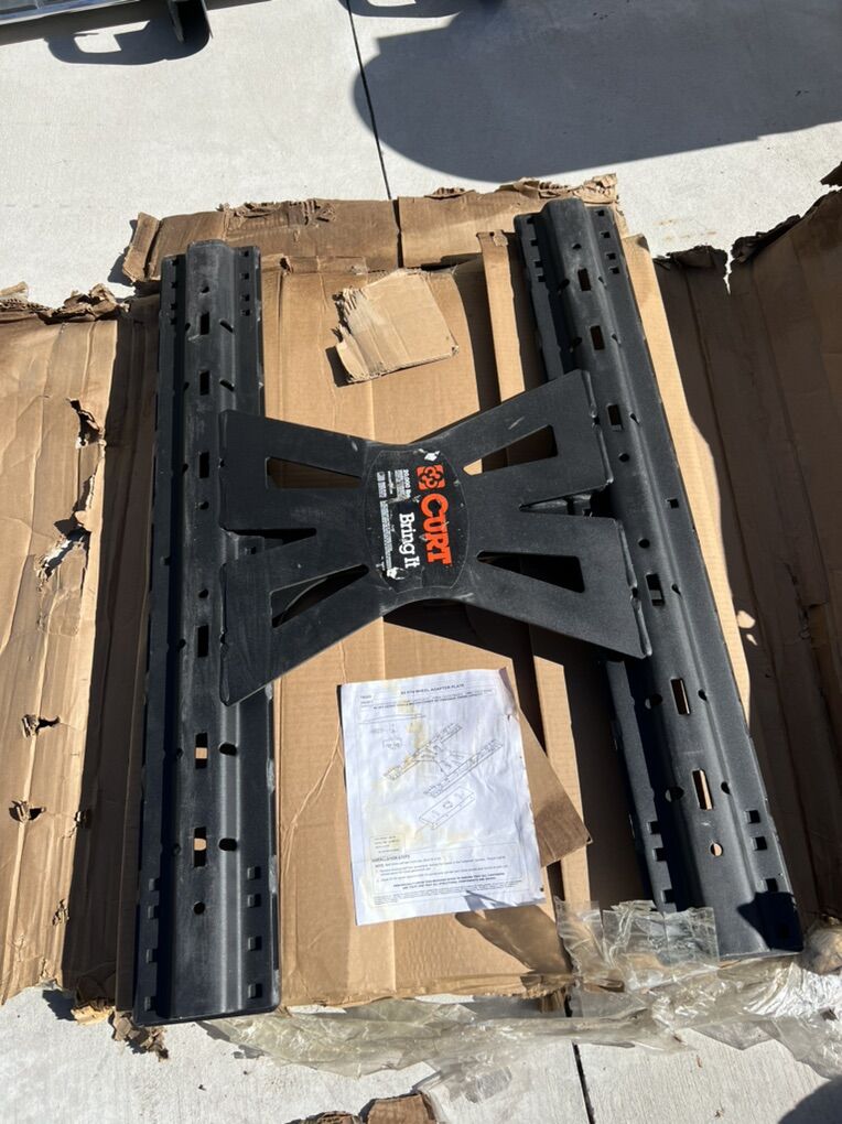 Curt 5th 20K Wheel Base Rail Adapter Plate