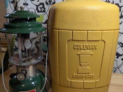 Coleman White gas lanterns with cases $40 each