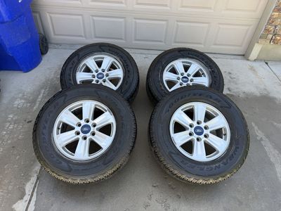 OEM Ford F-150 17” Wheels & Goodyear Wrangler Tires 265/70R17