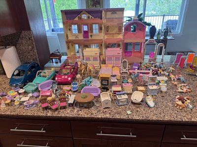 Fisher-Price Loving Family Dollhouse Bundle with Furniture, Vehicles, and Figures