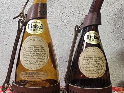 1964 Vintage Powder Horn George Dickel Bottles