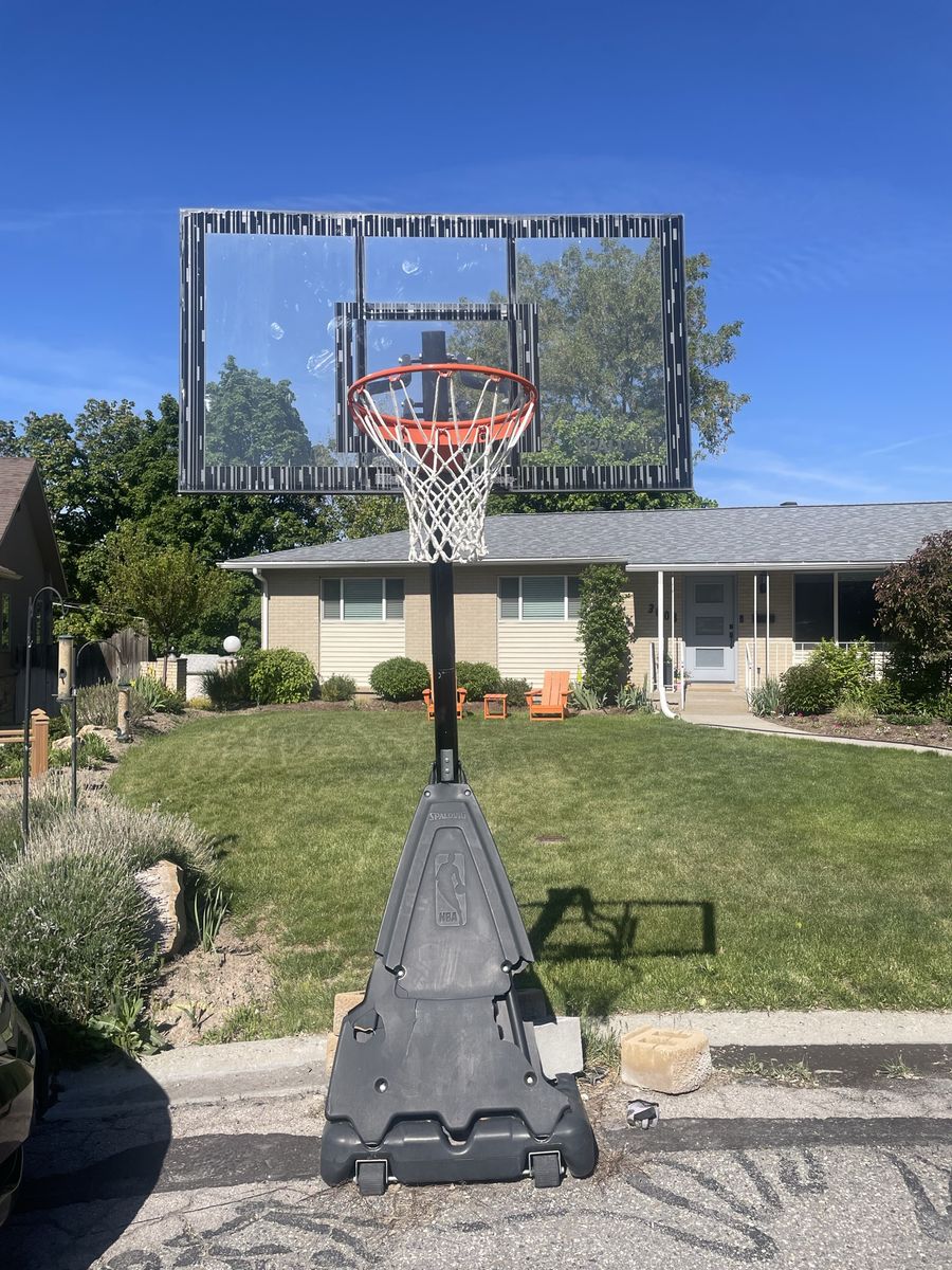 Adjustable basketball stand