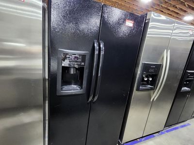 GE Black Side-by-Side Refrigerator - W-Warranty