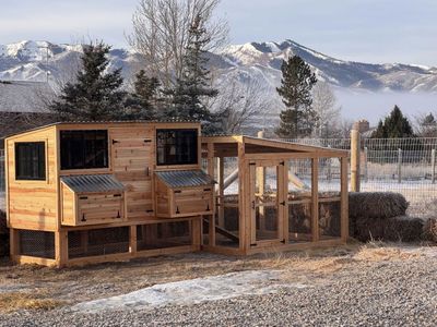 New Solid Wood Chicken Coop With Run