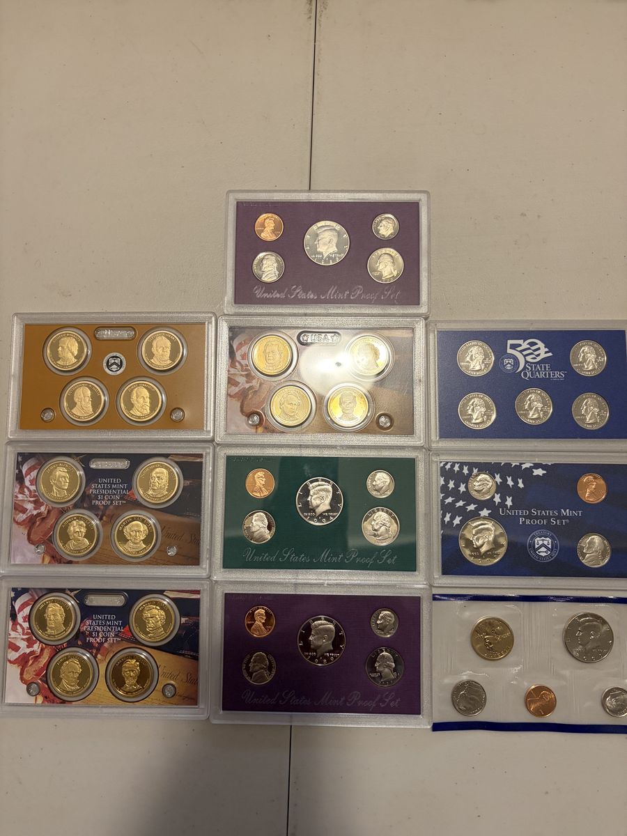 Presidential dollar Collection with a free Proof Set
