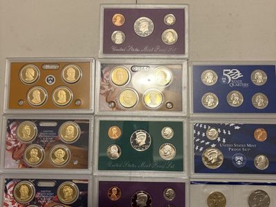 Presidential dollar Collection with a free Proof Set