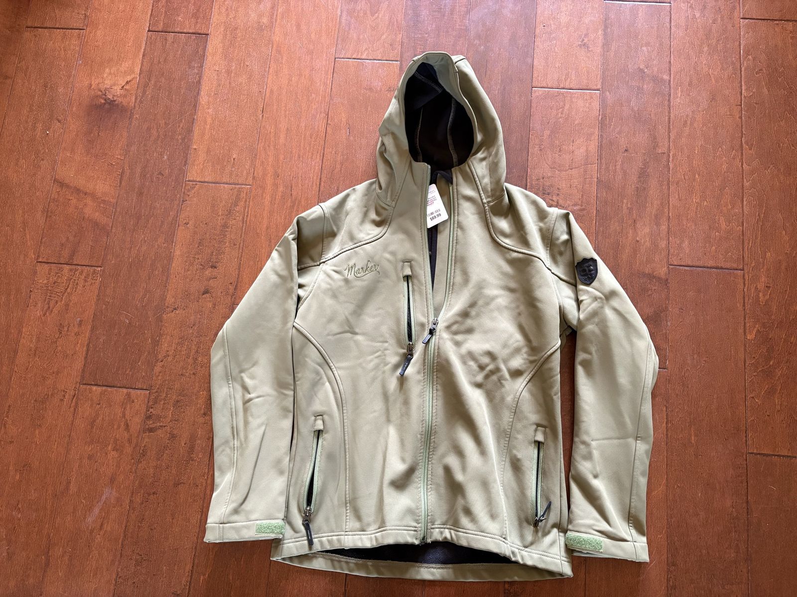 Green Marker Hooded Jacket Sz 8