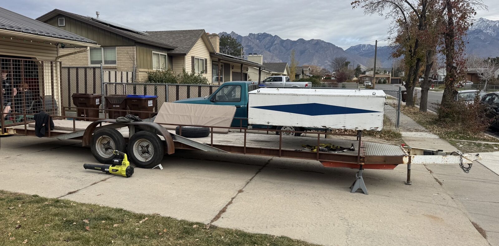 Two Place Utv Trailer W/ Tent