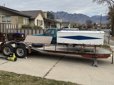 Two Place Utv Trailer W/ Tent