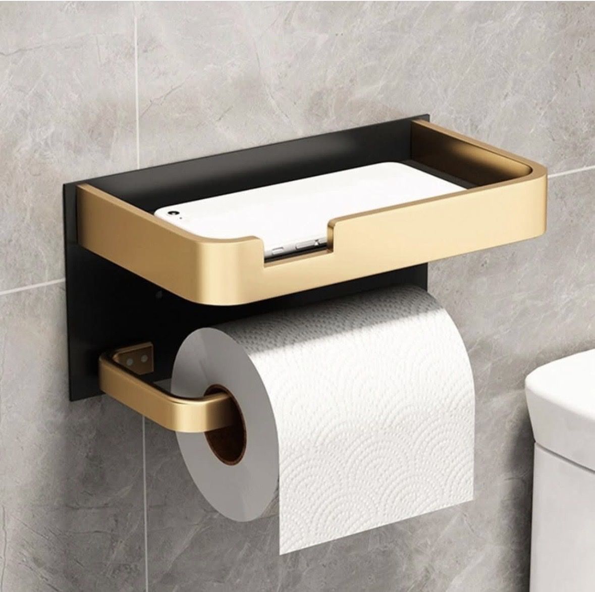 Stylish Modern Wall-Mount Toilet Paper Holder