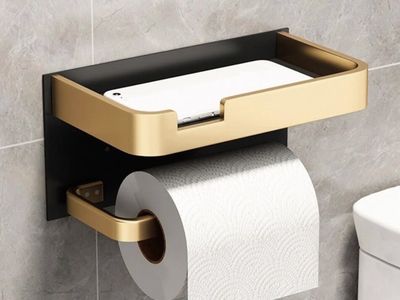 Stylish Modern Wall-Mount Toilet Paper Holder