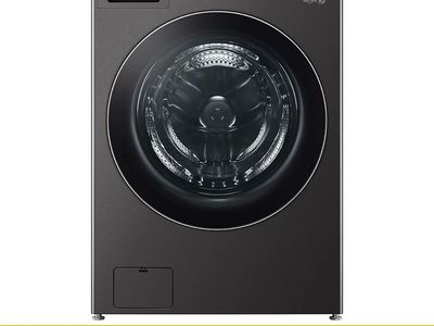LG WM6998HBA 5.0 Cu. Ft. Ventless Washer/Dryer Combo with HeatPump Technology, Black Steel 1756065 #97606