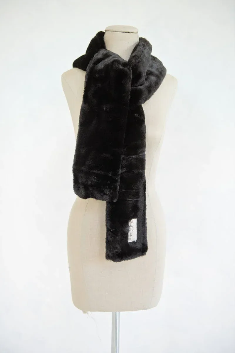 Minky Couture™ Black Lush Scarf