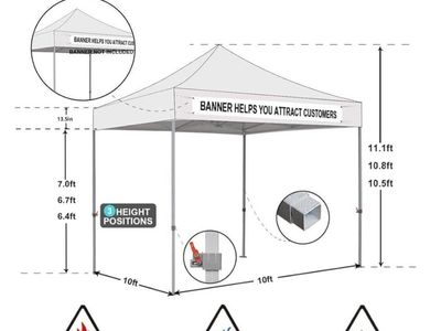 NEW Eurmax USA White 10x10 Pop-up Canopy Retail $203
