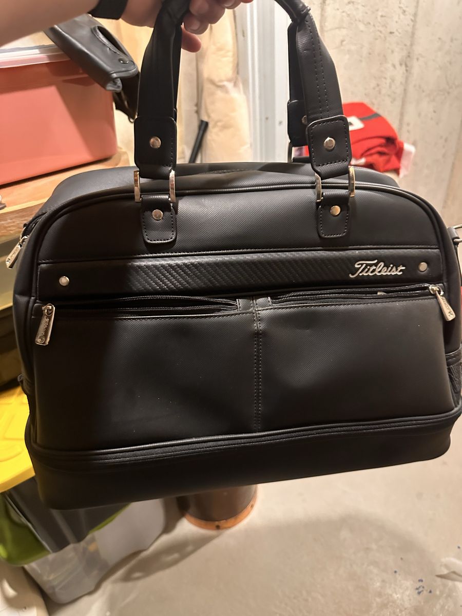 Titleist Golf Boston Duffle Bag Black Boston Bag Shoe Compartment