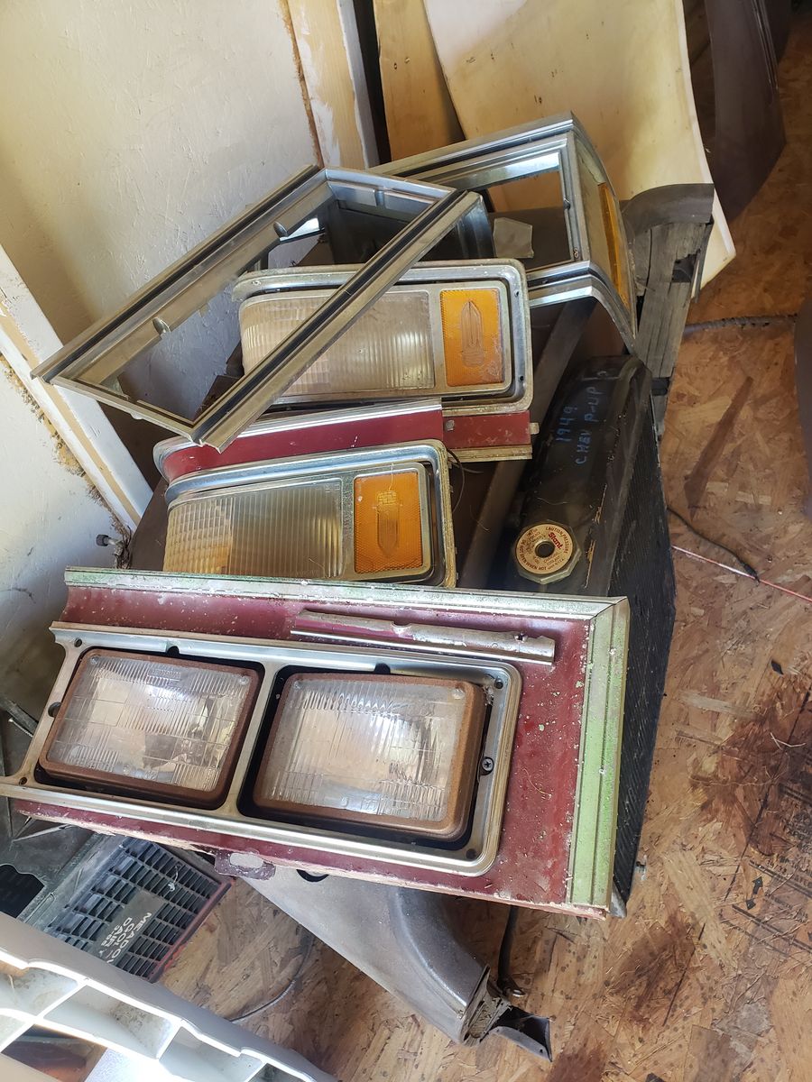 1976 Caddy front light trim. Rear Wheel covers