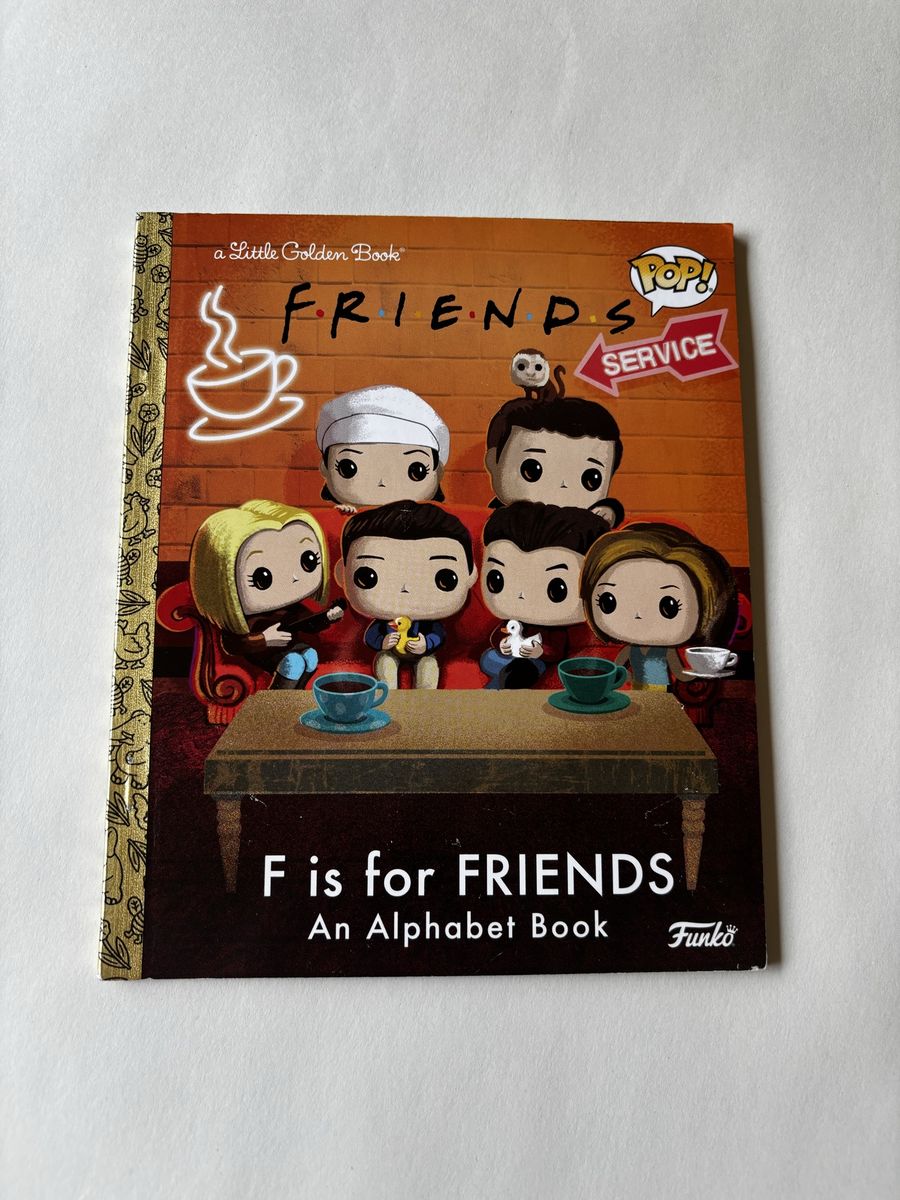 Funko Pop! Friends 'F is for FRIENDS' A Little Golden Book Alphabet Book New