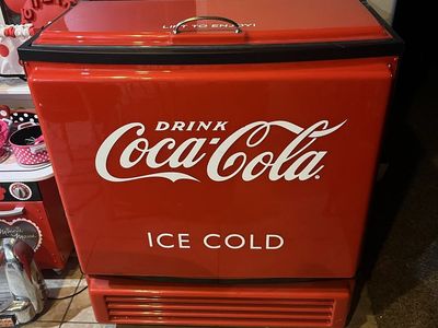 Coca-Cola Ice Cold Chest Freezer Refrigerator Red