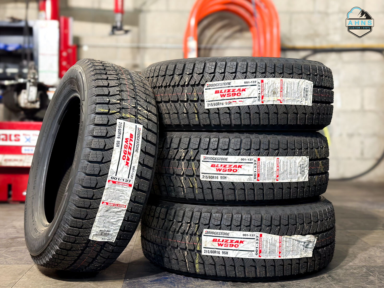 Snow | 215 60 16 Bridgestone Blizzak WS90 | Brand New | Winter Tires | 215/60r16 | Honda | Toyota | Subaru | VW | Mitsubishi