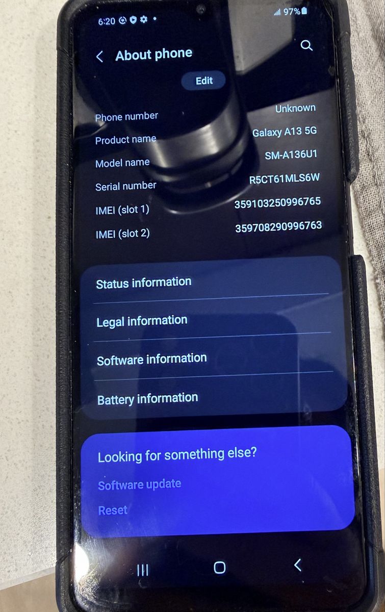 Unlocked Samsung A13 5G