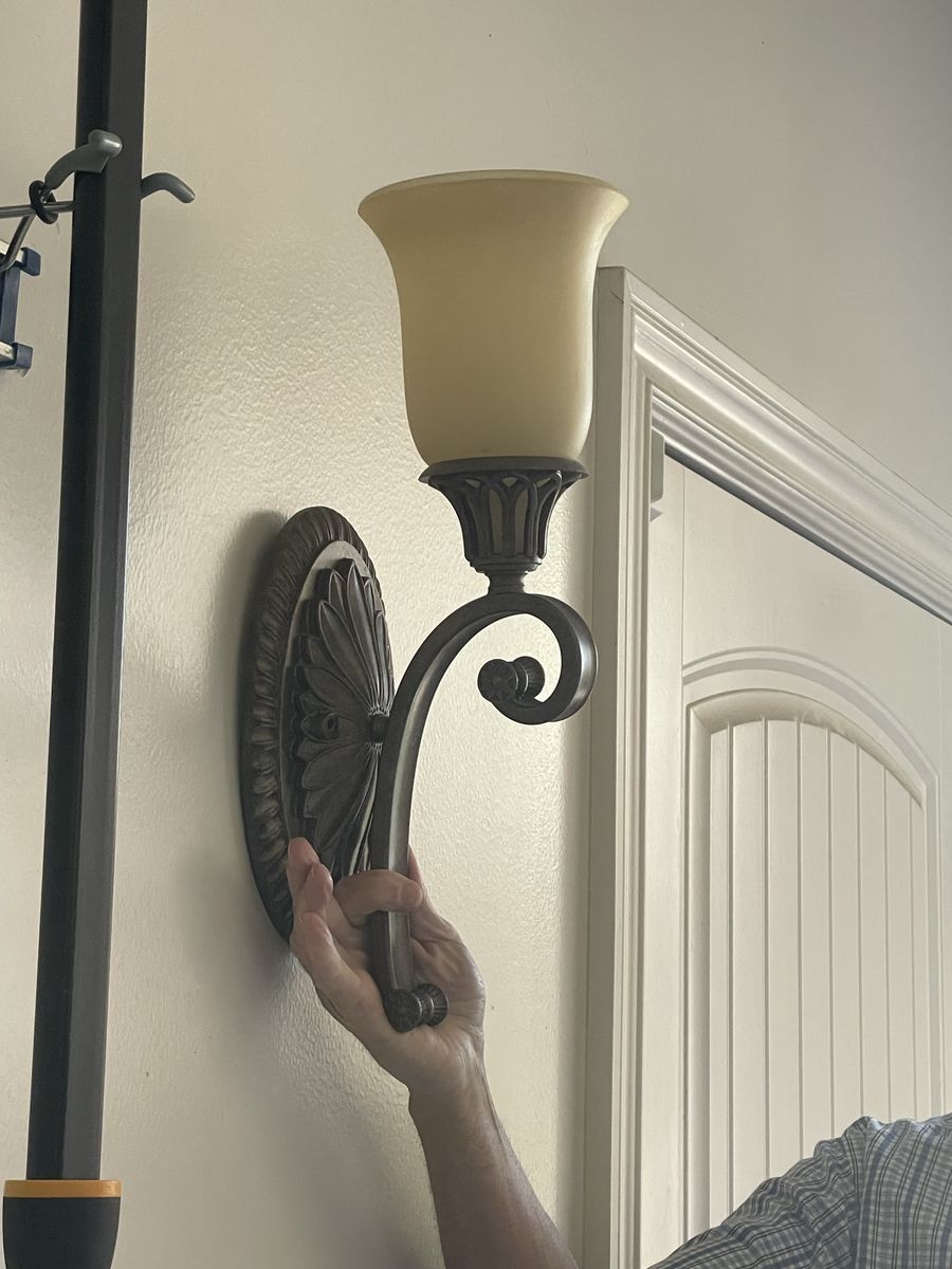 French Country style wall sconces, set of 2